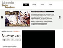 Tablet Screenshot of martintodomadera.com